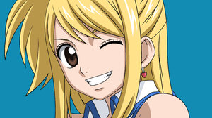 Anime Girls Fairy Tail Heartfilia Lucy Blonde Grin Wink 3840x2160 Wallpaper