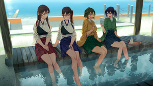 Anime Anime Girls Fantasy Girl Fantasy Art Kantai Collection Akagi KanColle Kaga KanColle Souryuu Ka 1920x1360 Wallpaper
