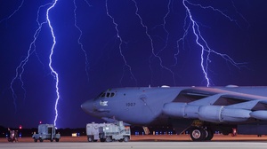 Aircraft Night Transport Aircraft Warplane Lightning 2553x1702 Wallpaper