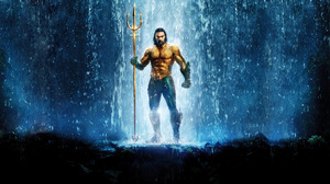 Jason Momoa DC Comics Aquaman Superhero Justice League Standing Water Muscles Beard Looking At Viewe 1920x1080 Wallpaper