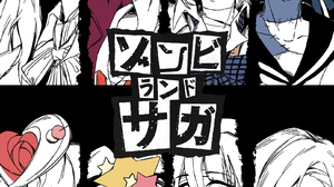 Zombieland Saga Anime Girls Anime Boys Vertical 2D Digital Art Fan Art Sunglasses Simple Background  1613x2720 Wallpaper
