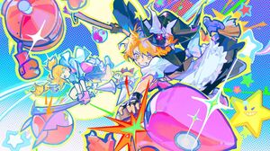 MuseDash Buro Marija Anime Girls Colorful Touhou Crossover Stars Witch Costume 2048x1260 wallpaper