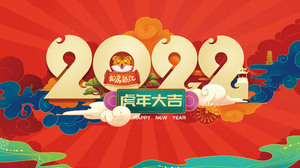 New Year 2022 Year Numbers Artwork Red Background 3840x2160 Wallpaper