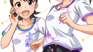 Anime Anime Girls THE IDOLM STER Futami Ami Futami Mami Long Sleeves Brunette Twins Two Women Artwor 2894x4093 Wallpaper
