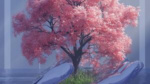 Plants Nature Sakura Tree Boat Hands 2000x2500 wallpaper